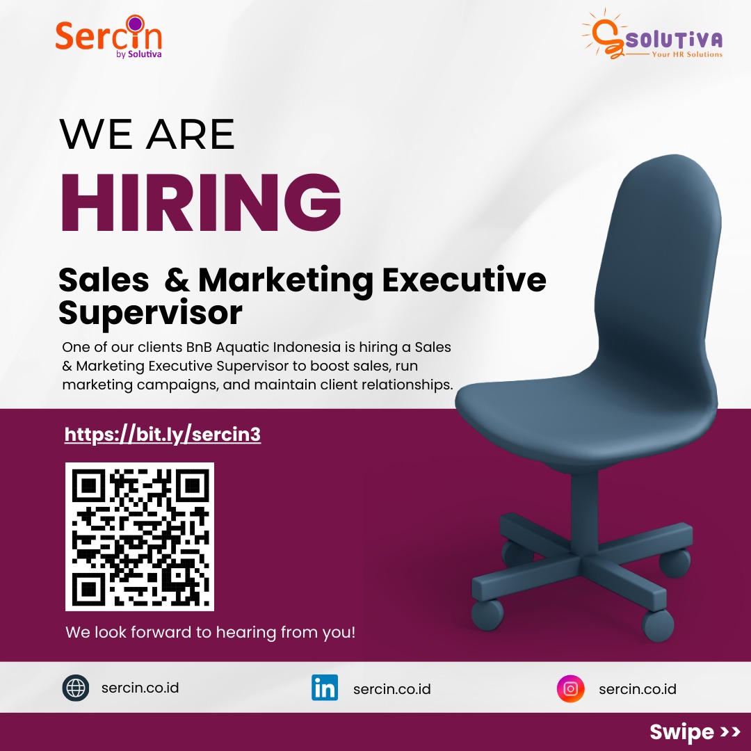 Sales & Marketing Executive Supervisor – Lowongan Kerja